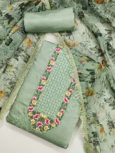 Panzora Embroidered Unstitched Dress Material