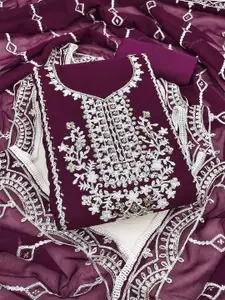 Panzora Embroidered Unstitched Dress Material