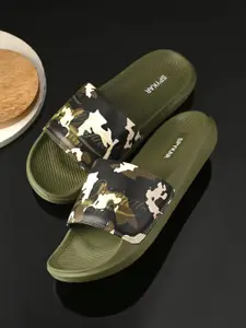 SPYKAR Men Printed Sliders