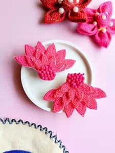 Sangria Floral Beaded Bohemian Earrings