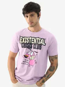 The Souled Store Men Printed Pure Cotton T-shirt