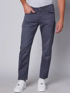 Oxemberg Men Slim Fit Clean Look Mid-Rise Cotton Jeans