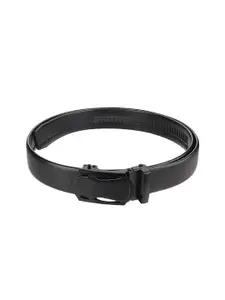 ZEVORA Men Solid Slider Buckle Closure Belt