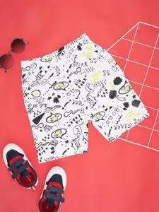 Pantaloons Junior Boys Printed Pure Cotton Regular Fit Shorts