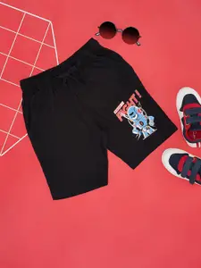 Pantaloons Junior Boys Graphic Printed Pure Cotton Mid-Rise Shorts