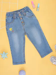 Pantaloons Baby Girls Mid-Rise Light Fade Jeans