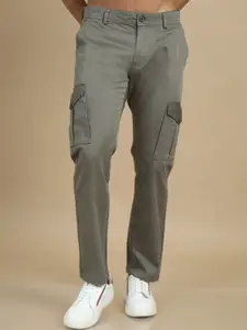 Bushirt Men Smart Cotton Slim Fit Cargos Trousers