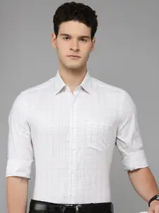 Arrow Pure Cotton Manhattan Slim Fit Checked EasyPress Formal Shirt