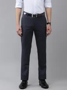 Arrow Men Checked Original Tapered Fit Formal Trousers