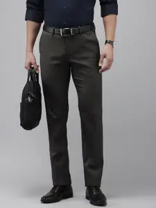 Arrow Men Textured Original Tapered Fit  Formal Trousers