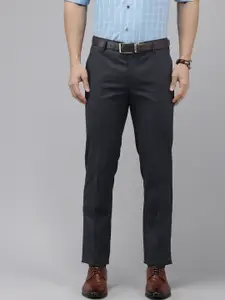 Arrow Men Checked Hudson Tailored Fit Formal Trousers