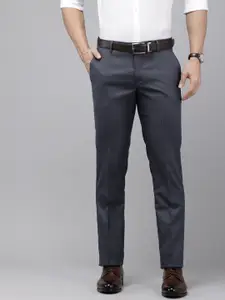 Arrow Men Textured Hudson Tailored Fit Formal Trousers