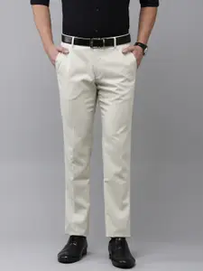 Arrow Men Textured Original Tapered Fit Formal Trousers