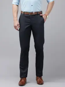 Arrow Men Checked Hudson Tailored Fit Formal Trousers