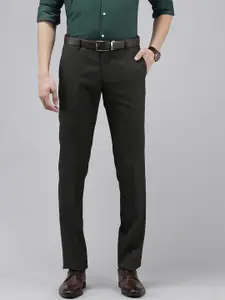 Arrow Men Checked Tailored Fit Formal Trousers