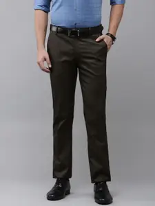 Arrow Men Textured Tapered Fit Trousers