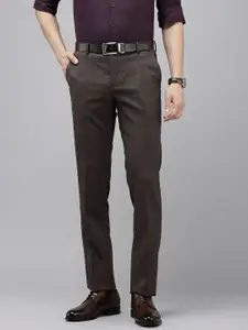 Arrow Men Checked Tailored Fit Formal Trousers