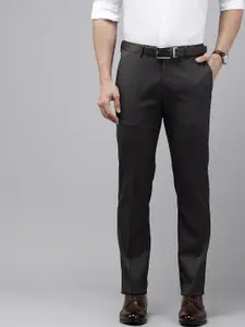 Arrow Men Textured Hudson Tailored Fit Formal Trousers