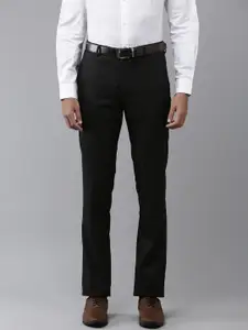 Arrow Men Checked Original Tapered Fit Formal Trousers