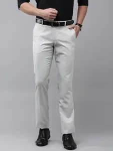 Arrow Men Original Tapered Fit Textured Formal Trousers