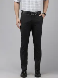Arrow Men Textured Original Tapered Fit Formal Trousers
