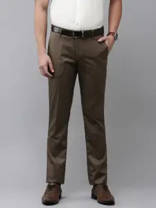 Arrow Men Textured Tapered Fit Formal Trousers