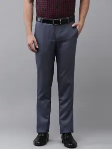 Arrow Men Textured Tapered Fit Trousers
