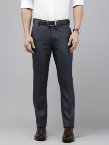 Arrow Men Textured Hudson Tailored Fit Formal Trousers