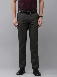 Arrow Men Textured Original Tapered Fit Formal Trousers