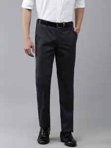 Arrow Men Original Tapered Fit Self-Checked Formal Trousers