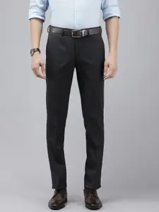 Arrow Men Striped Hudson Tailored Fit Formal Trousers