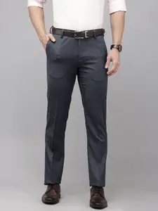 Arrow Men Originals Hudson Tailored Fit Textured Formal Trousers