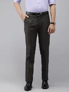 Arrow Men Originals Hudson Tailored Fit Textured Formal Trousers