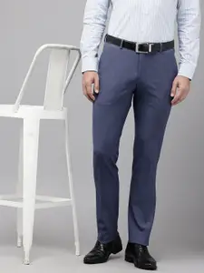 Arrow Men Originals Hudson Tailored Fit Textured Formal Trousers