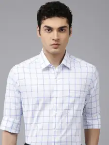 Arrow Manhattan Slim Fit Checked Pure Cotton Formal Shirt