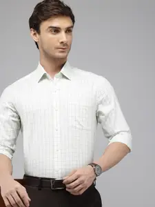 Arrow Manhattan Slim Fit Checked Pure Cotton Formal Shirt