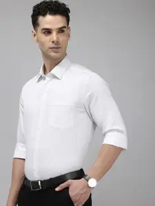 Arrow Pure Cotton Manhattan Slim Fit  Geometric Printed Formal Shirt