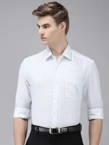 Arrow Manhattan Slim Fit Checked Pure Cotton Formal Shirt