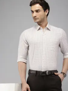 Arrow Pure Cotton Manhattan Slim Fit Checked Formal Shirt