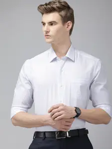 Arrow Manhattan Slim Fit Micro Checks Pure Cotton Formal Shirt