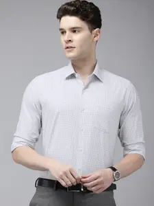 Arrow Manhattan Slim Fit Checked Pure Cotton Formal Shirt