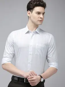 Arrow Pure Cotton Manhattan Slim Fit Grid Tattersall Checked Formal Shirt