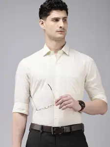 Arrow Pure Cotton Manhattan Slim Fit Micro Checked Formal Shirt