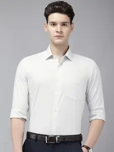 Arrow Manhattan Slim Fit Micro Checks Opaque Pure Cotton Formal Shirt