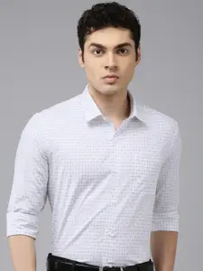 Arrow Pure Cotton Manhattan Slim Fit Opaque Checked Formal Shirt