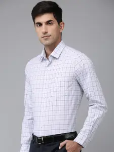Arrow Manhattan Slim Fit Checked Pure Cotton Formal Shirt