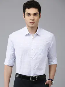 Arrow Manhattan Slim Fit Checked Pure Cotton Formal Shirt