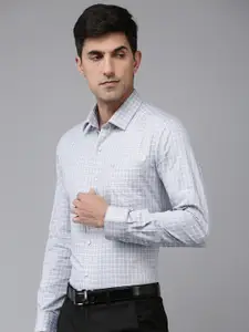 Arrow Manhattan Slim Fit Checked Pure Cotton Formal Shirt