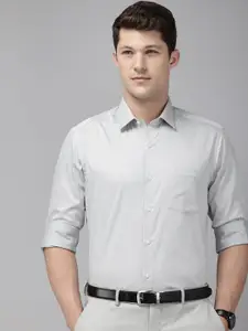 Arrow Manhattan Slim Fit Floral Printed Pure Cotton Formal Shirt