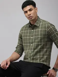 Arrow Sport Checked Manhattan Slim Fit Opaque Pure Cotton Casual Shirt